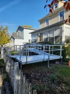 Aluminum Mobility Ramp Installation in Grand Forks